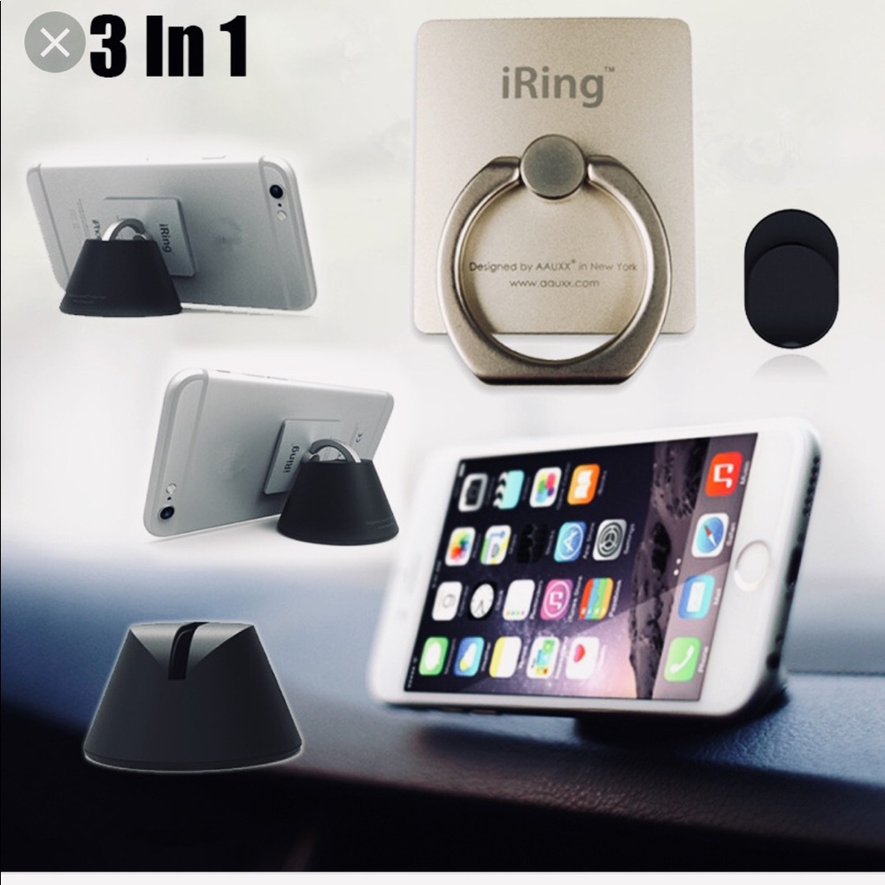 SIX IN ONE BUNDLE IRing phone  car mount  NWT